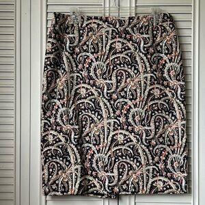 J. Crew Paisley Pencil Skirt No. 2